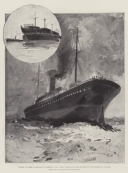 Cholera an Bord eines Truppenschiffs in Plymouth, die Nubia fährt nachts zur Beerdigung eines Opfers aufs Meer hinaus